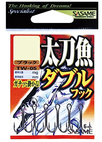 Amazon | ささめ針(Sasame) TW-05 太刀魚ダブルフック L | さ