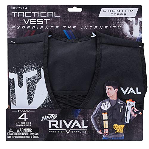 NERF Official Tactical Vest Jacket Medium Large Size - Rival Phantom Corps Tactical Vest Guns - adjustable straps Rival gear for kids, teenagers, adults - Image 2