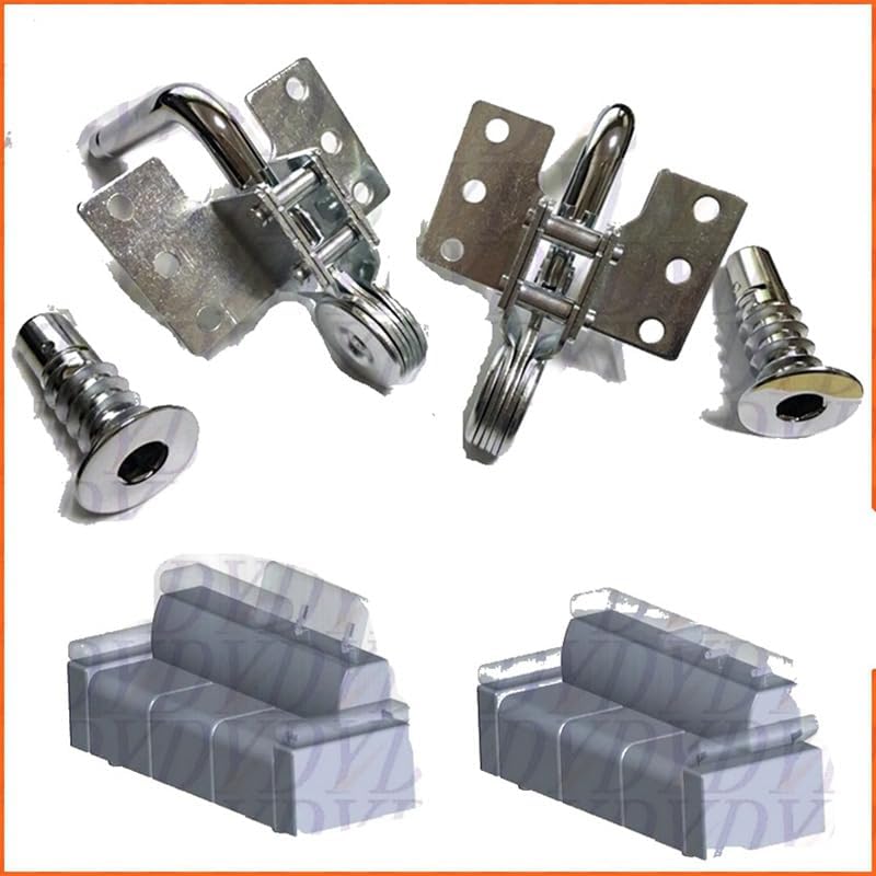 A44 Double Iron Sofa Hardware Accessories Sofa Back Head Pillow Connector Adjustable Removable Pillow Hinge - (Color: 135 rod)