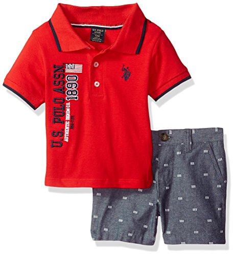 U.S. Polo Assn. baby-boys Polo Shirt and Short Set U.S. Polo Assn. baby-boys Polo Shirt and Short Set