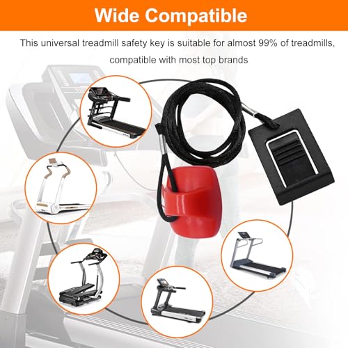 Treadmill Safety Key for NordicTrack Proform Image Weslo Reebok Epic Golds Gym Freemotion and Healthrider Treadmills - Thumbnail 6