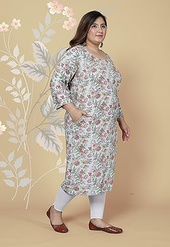 Image of Women's Plus Size Kurti Kurta (MEHKPLUS7 37)