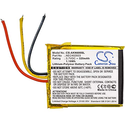 TollCor 320mAh/3.7V AKG N60 NC用交換バッテリー、P/N:AEC402933 商品画像3
