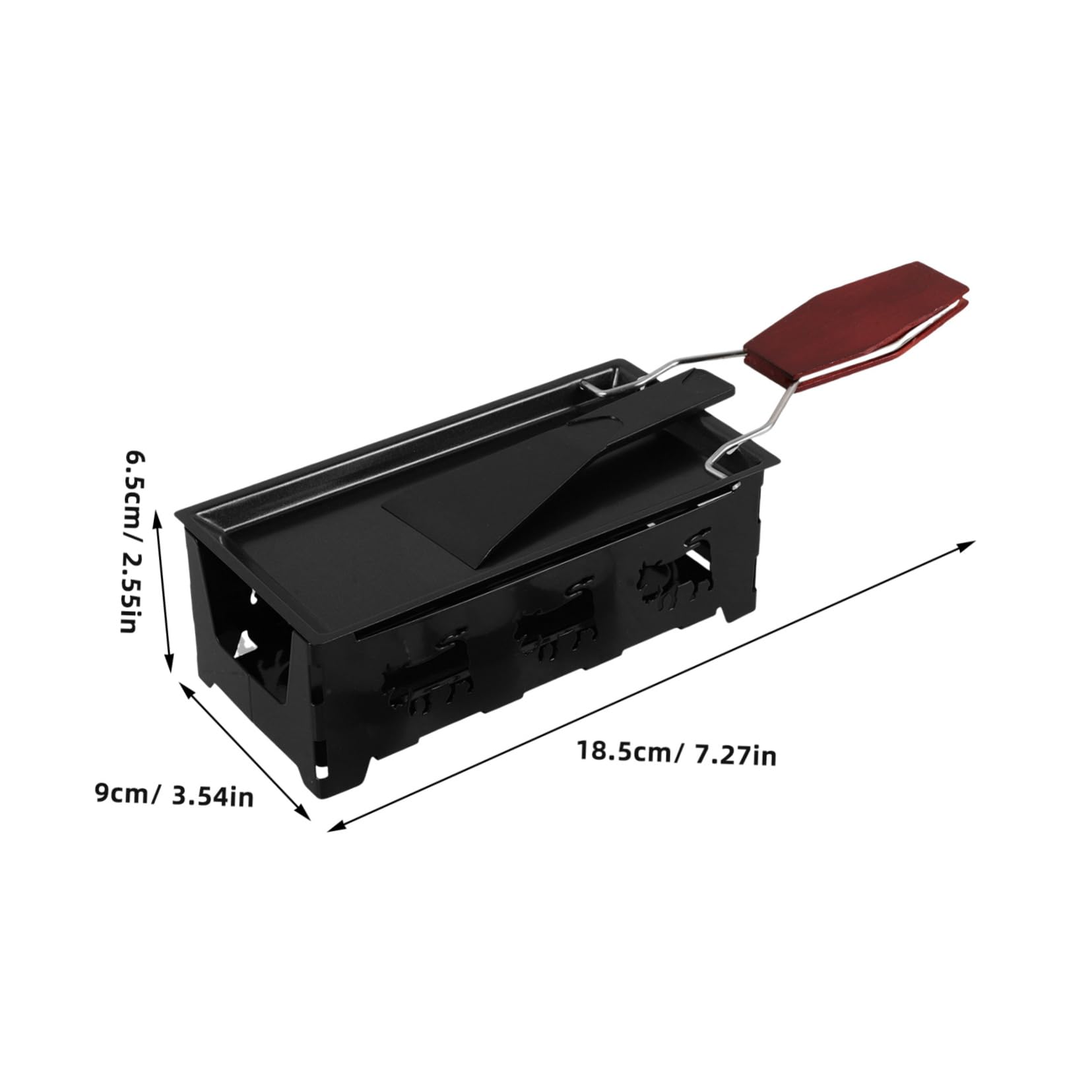 IWOWHERO Lightweight Cheese for Outdoor Baking Non-stick Baking Pan Set Camping Supplies