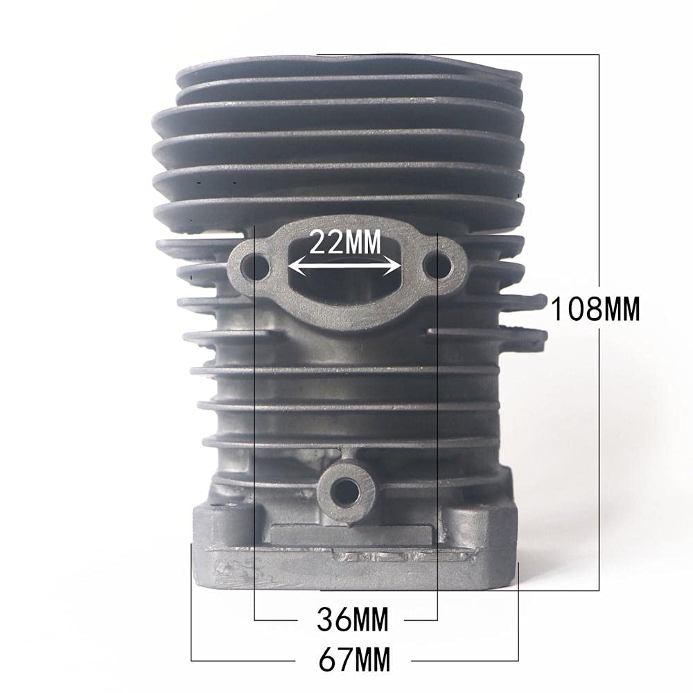 Cylinder i tłok 38 mm do wymiany części piły łańcuchowej Partner 350
