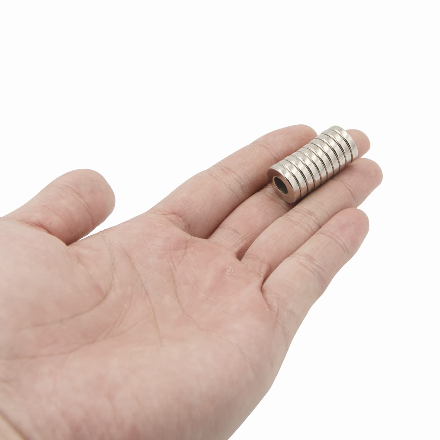 Neodymium Ring Magnets with Holes Strong Permanent 0.59 inch 10 Pack — Amazon image 2