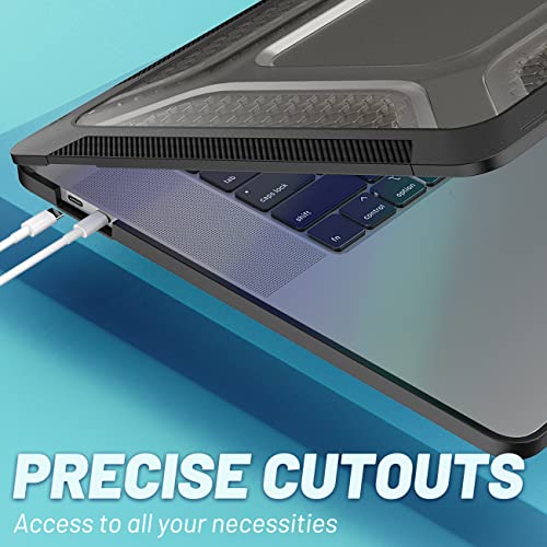Funda MacBook Pro 16 modelo A2141 con soporte y protector de panal negro 5