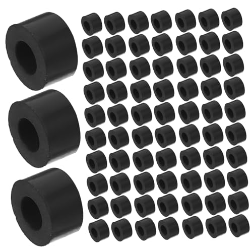 Amosfun 100pcs Anti Vibration Mount Screw Isolation Washer Vibration Isolator Damping Washer Shock Absorbing Grommet Rubber Buffer Black