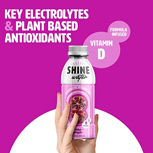 Powerful Hydration Water, Flavored Drink with Vitamin D, Antioxidant Beverage, Zero Sugar, Pack of 12 Bottles, 500mL Each - ShineWater (Poma-Grape) - Thumbnail 5