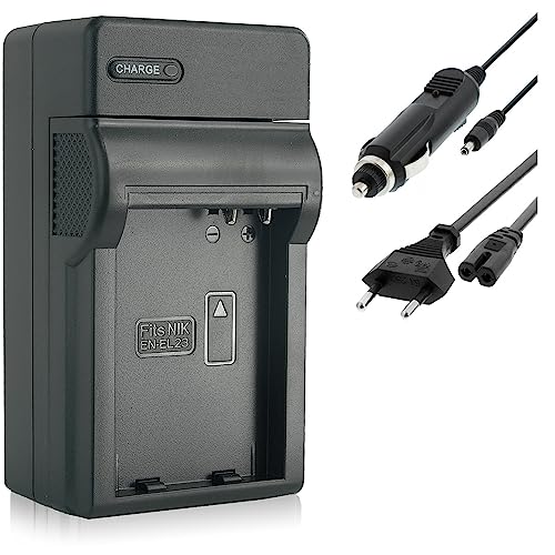 Caricabatteria (Auto/Corrente) per EN-EL23 / Nikon Coolpix B700, P600, P610,