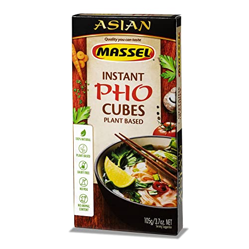 Massel Asiatische Würfel, pflanzliche und glutenfreie Instant-Brühenwürfel, Pho-Geschmack, 6 x 105 g Packung
