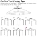 Yescom 10x10Ft Canopy Top Replacement PU Water Resistance Fit for Brand_Model Walmart/MS17-31-4-2 Arrow Gazebo Dual Tier Outdoor Patio Canopy Cover Party Backyard Garden Beige