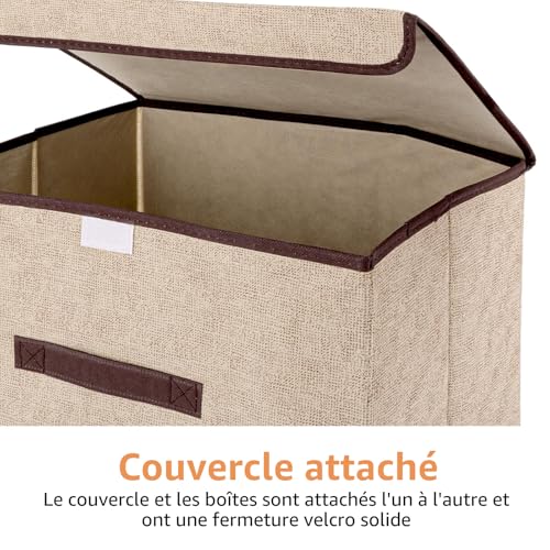 Bacs pliables avec poignée pour optimiser une armoire encombrée de linge - 4