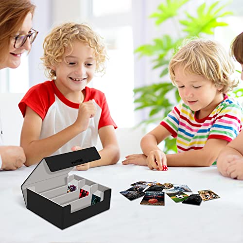 Mlikero Card Deck Case For Trading Cards 1800+, Leather Magnetic Closure Commander Card Storage Box Magic Card Protectors Fit For Yugioh, Mtg And Sport Cards… #TOP4
