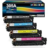305A Black,Cyan,Magenta,Yellow Toner Cartridges 4 Pack for HP Laserjet Pro 400 Color M451dn M451nw M451dw MFP M475dw M475dn Pro 300 M375nw toner