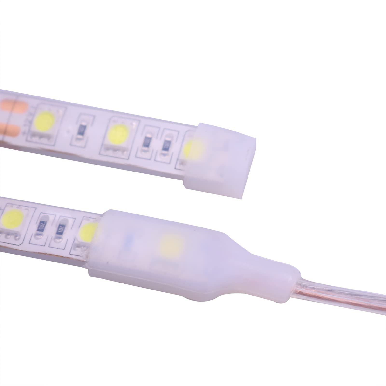 Wodoodporny silikonowy pasek świetlny LED IP68 12V (ciepła biel, 5)