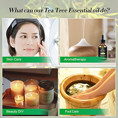 Miniatura 3 de Aceite Esencial De Árbol De Té 100 Orgánico Puro Y Sin Diluir, Uñas Faciales, Cabello Y Difusor, Tratamiento Para El Acné 120ml