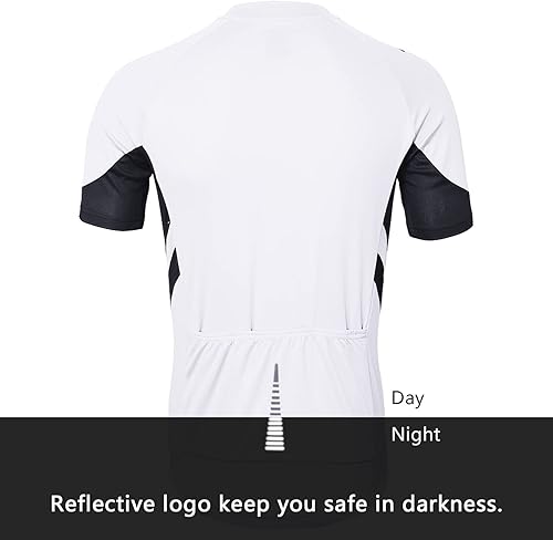 Miniatura 2 de ARSUXEO Camiseta de ciclismo de manga corta para hombre para bicicleta MTB Bike 636 Azul / Patchwork, Gris oscuro, forro polar verde con licencia