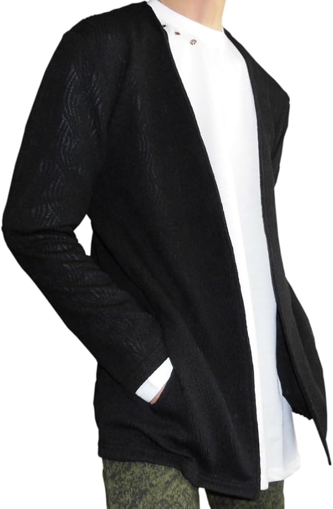 Amazon | 【EVOLUTION】透け素材 メンズ ボタンレス