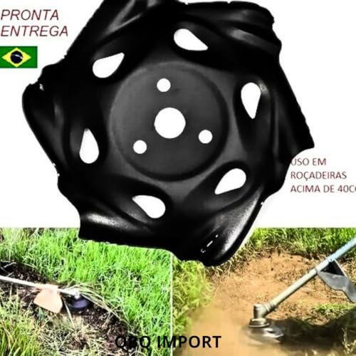 Disco de Roçadeira Enxada Rotativa Universal para Carpinar, Lâminas de Corte para Cortador de Grama,