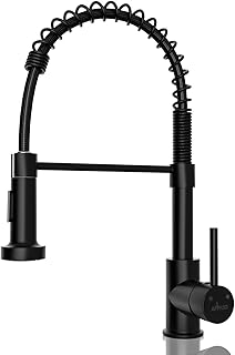 APPASO Black Kitchen Tap, Commercial Spring K...,