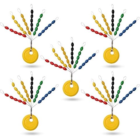 SILANON Fishing Bobber Stoppers Rubber Bobber Beads Stopper 30 in 1 Oval Float Sinker Stops Colorful Fishing Bobber Space Beans for Rigging Size SS,S,M,L,LL Cover