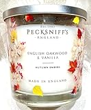 Pecksniff's English Oak Wood & Vanilla Candle 19.4 oz Jumbo