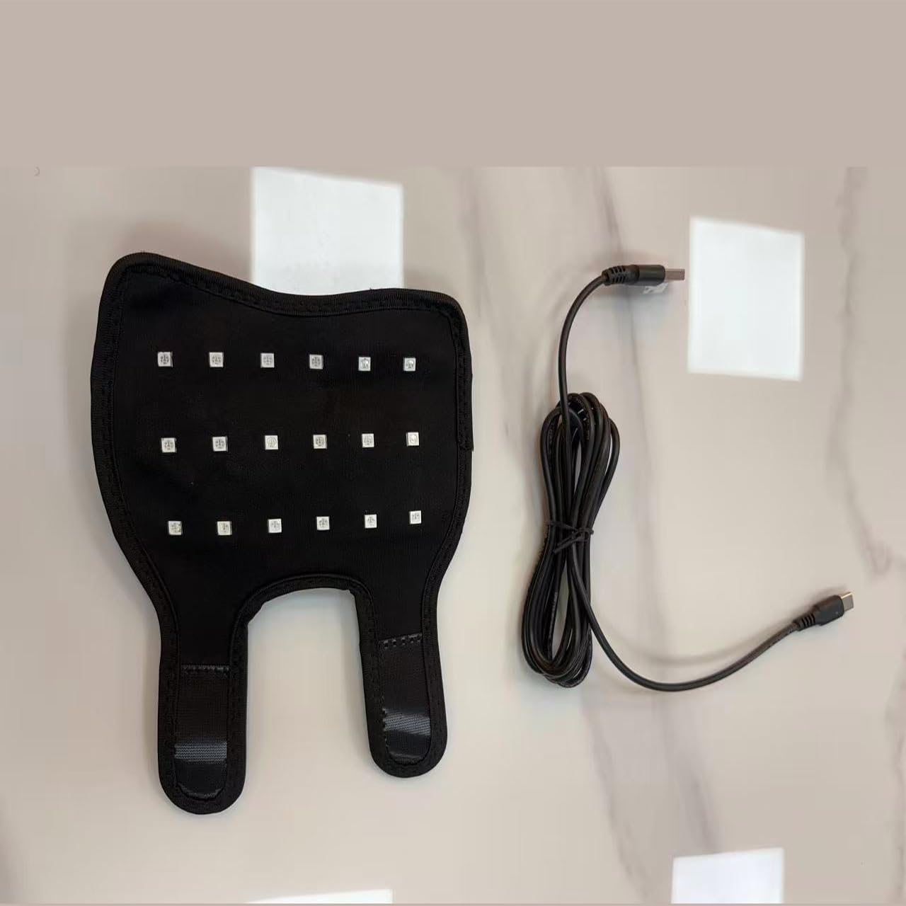 Rodillera térmica con luz roja portátil, almohadilla de fisioterapia con luz roja para mascotas, incluye bandas para las patas delanteras y traseras con temporizador, para perros y gatos mayores.