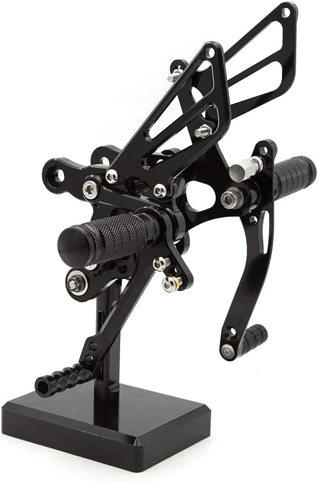 FXCNC CNC Billet Motorcycle Rearset Foot Pegs Rear Set Footrests Fully Adjustable Foot Boards Compatible with CBR900RR 893cc (SC28) 1992-1999, CBR919RR (SC33) 1996-1999, CBR400RR NC29 1993-1999