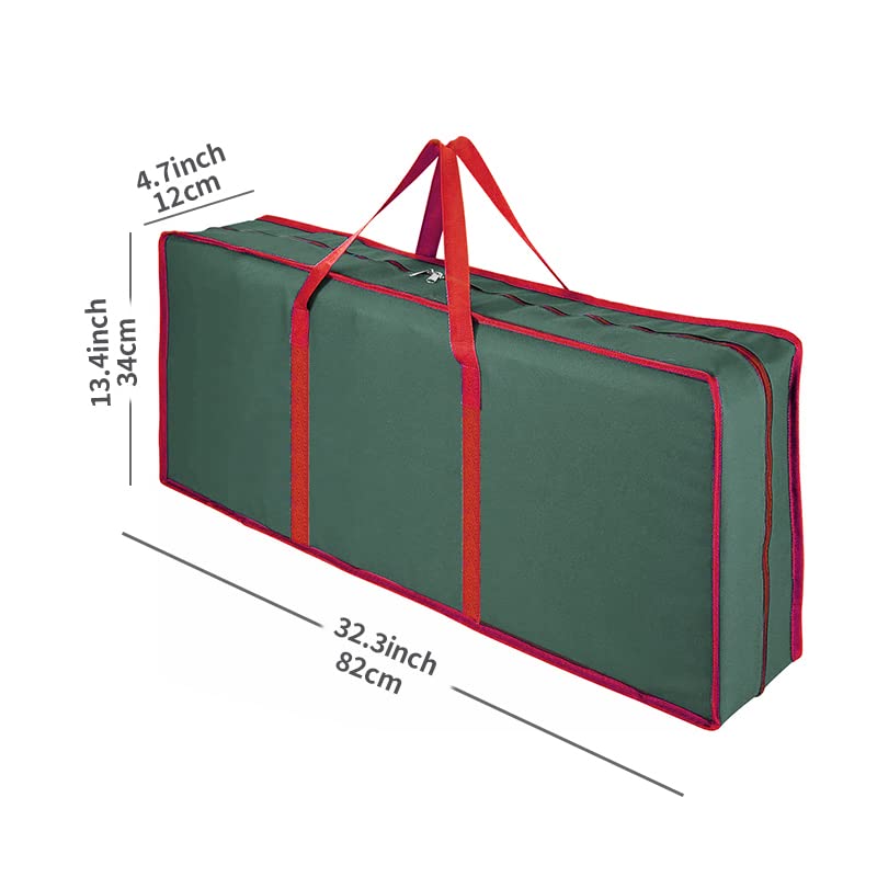 RAM ONLINE Christmas Wrapping Paper Storage Bag Fabric Gift Wrap Storage (82 x 34 x 13 cm) For Paper, Tags & Bows