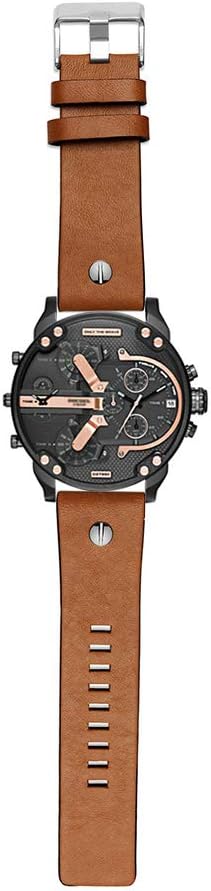 Finjin R 30mm 32mm Calfskin Leather Watch Band Suitable for Men's Diesel Watches