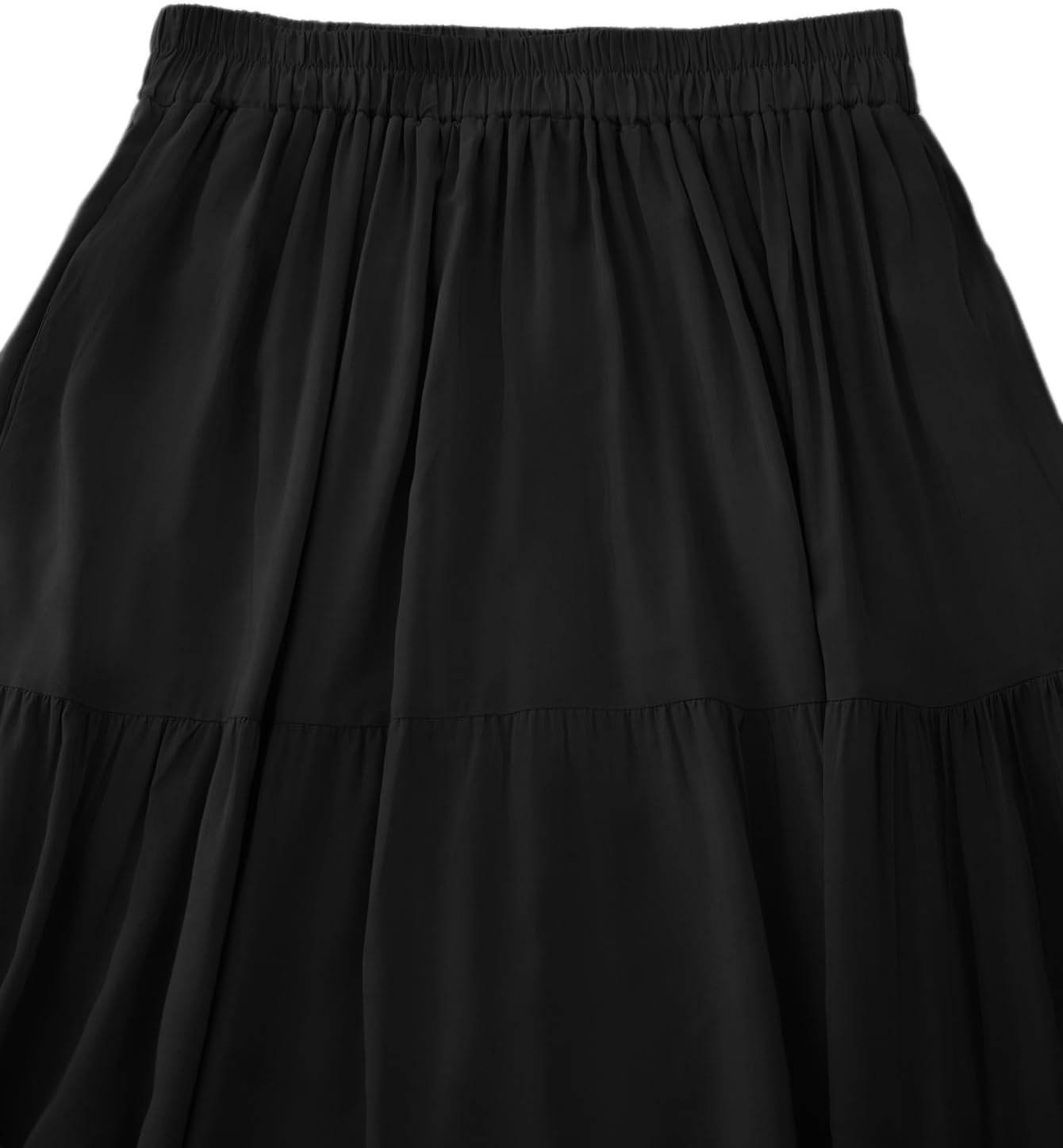 OSTOO Women's Summer Long Flowy Renaissance Skirt with Pockets - Boho High Waist A-Line Maxi Skirt - Image 3