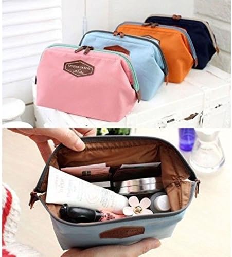Anminlink Beauty Travel Cosmetic Bag Girl Fashion Multifunction Makeup Pouch Toiletry Case Pink