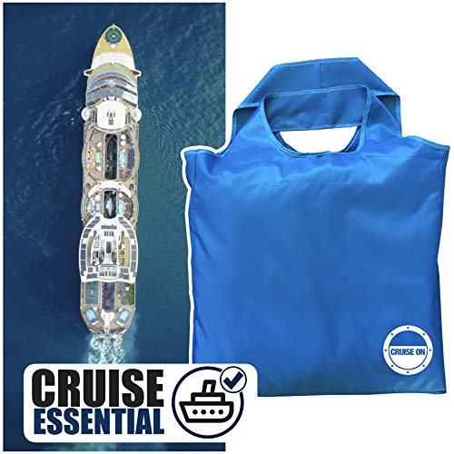 Cruise On Collapsible Travel Tote Bag, Large, Lightweight, Waterproof Nylon for Cruise, Beach, Shopping & Travel, Foldable & Packable into Small Pouch, Durable Carryall for Women & Men2