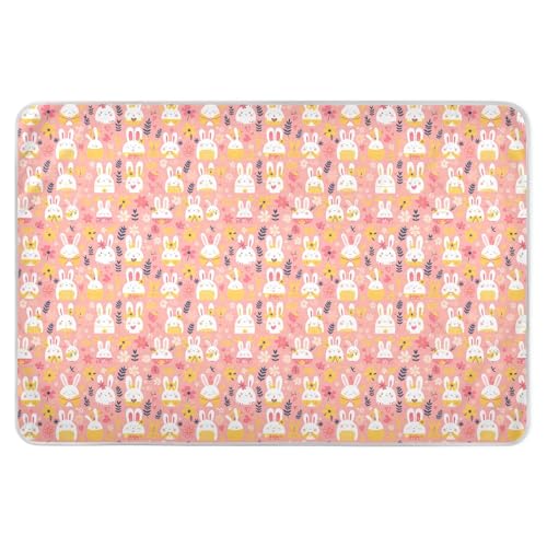 Bunny Hotpink Potty Training Pad Highly Absorbent Bed Wetting Pads Portable Incontinence Pads for Toddler Kids , 52