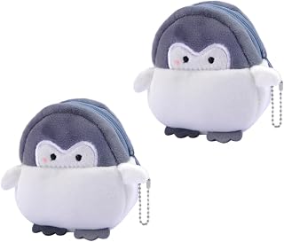 2 Peças Bolsa De Moedas De Pelúcia Bichos De Pelúcia Brinquedos De Pelúcia Bolsa De Troca Pequena Para Saco De Armazenamento De Moedas Bolsa De Troca Com Zíper Bolsa De Moedas