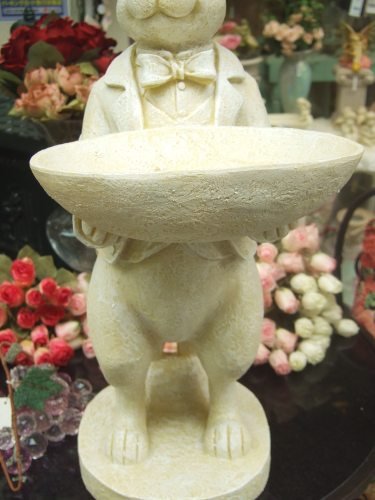 スタンディングバニーＬ ガーデニング 雑貨 アンティーク うさぎ 置物 スタンディング