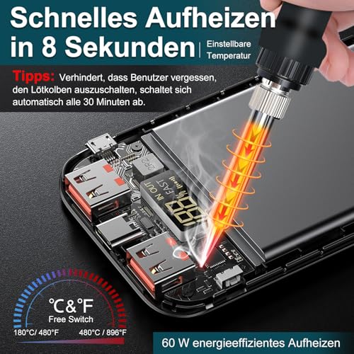 Digitale Lötstation mit LED und kabellosem Lötkolben für Bosch