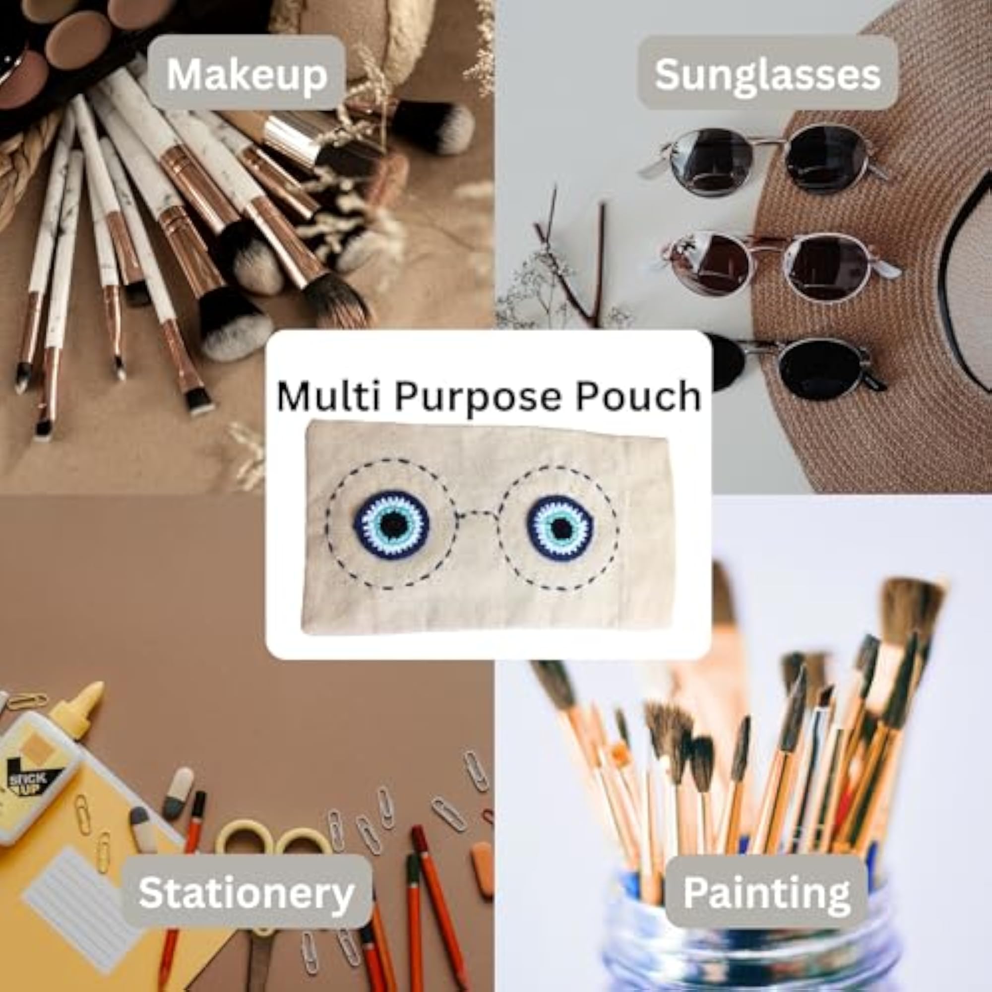 Handcrafted Stylish Multi Purpose Crochet Pouch