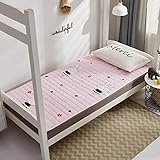 unhg Colchón Individual para Dormitorio De Estudiantes, Tatami, Escuela, Futón Individual, Colchón Fino Plegable, Litera, Colchón para Estudiantes,H,1.0 * 2.0cm