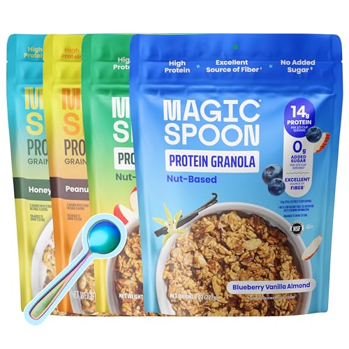 Image of Magic Spoon High Protein Granola Variety 4 Pack - Low Sugar