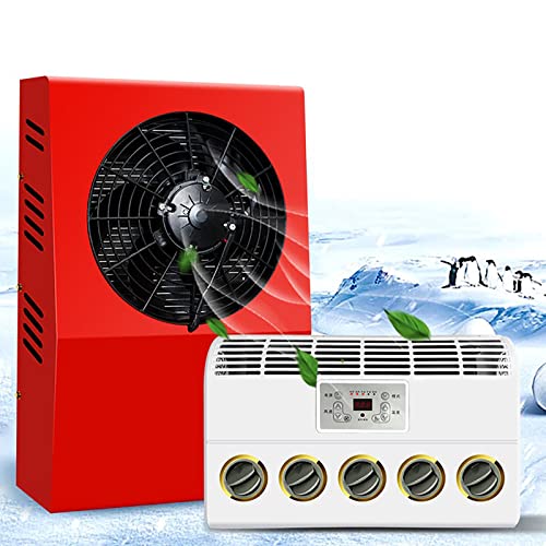 Universal bil delad luftkonditionering, 12 Volt DC luftkonditionering för husbil, lastbil, semi lastbilar, gaffeltruck, anläggningsfordon, kran, grävmaskin, skåpbil ac 12V