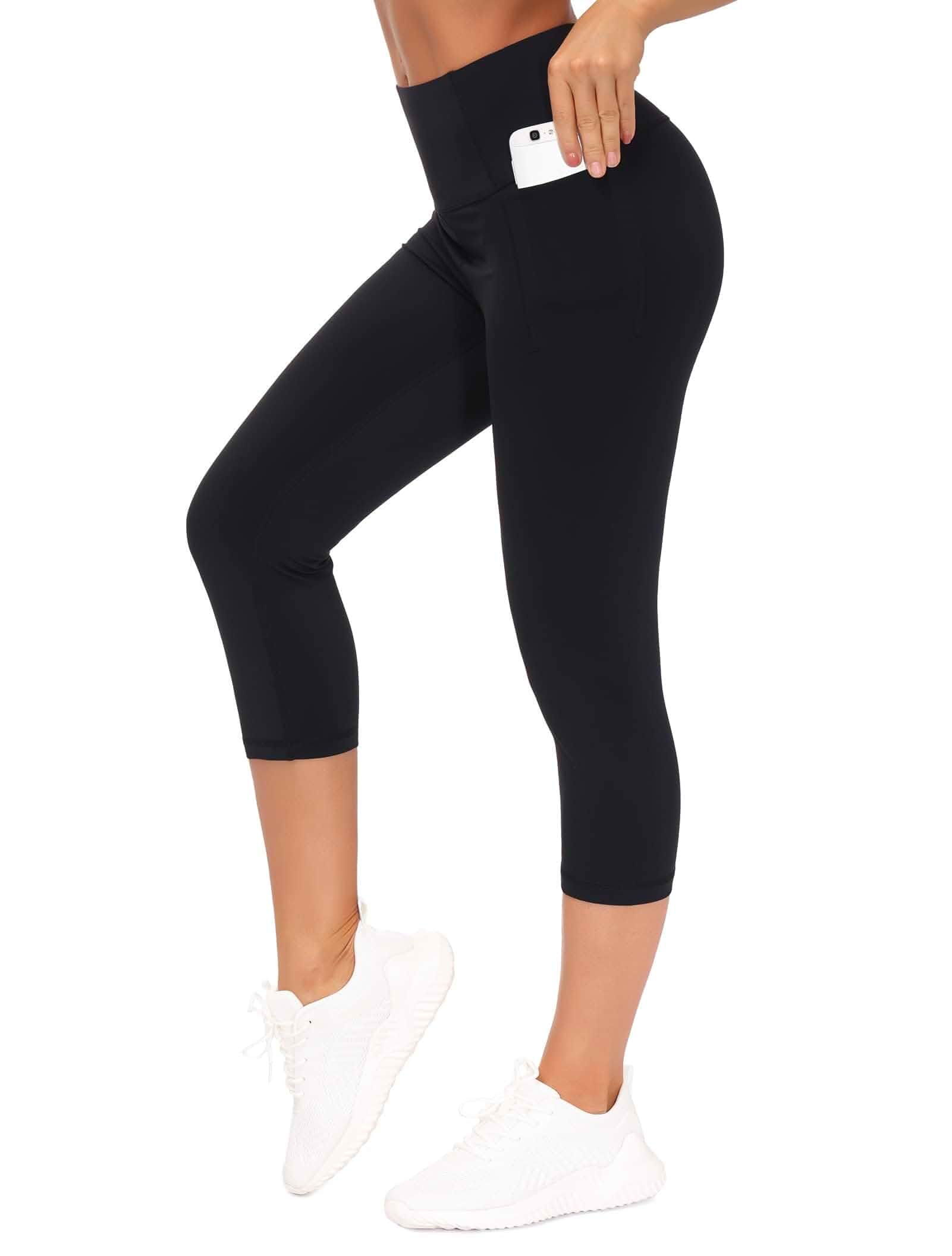 THE GYM PEOPLE Women Tummy Control Leggings Workout Yoga Pants with Pockets High waist, Wide elastic waistband, Compression, Squat-proof, Flatlock Seams, Ultra-soft, Gusseted crotch