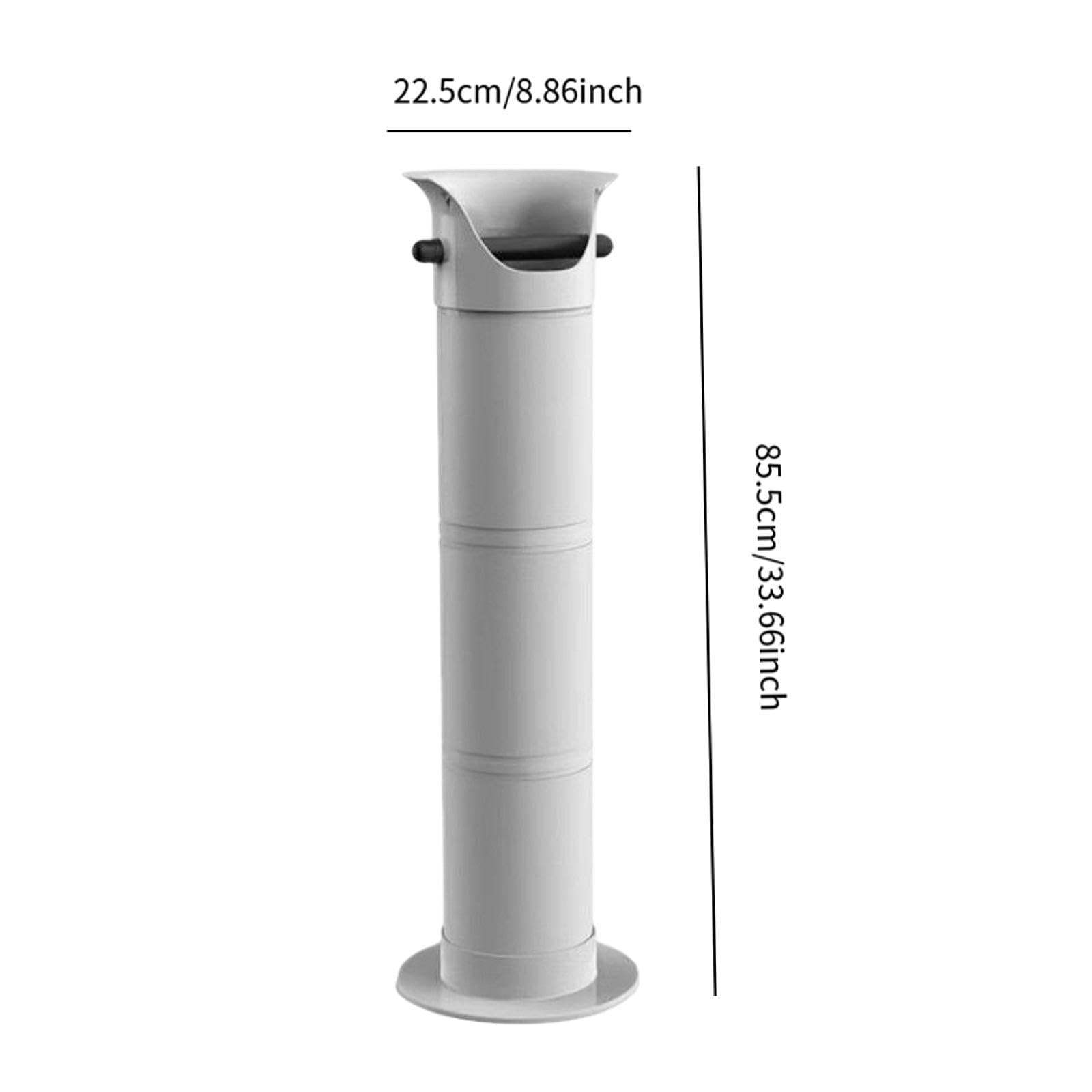 Yajuyi Caja para Posos de Café, Herramienta Profesional Y Práctica para Baristas, de Gran Capacidad, Cubo para Posos de Café para Cafeterí, Blanco, Individual