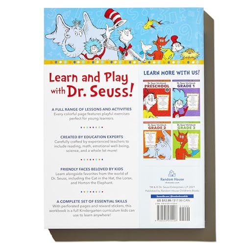 Dr. Seuss Workbook: Kindergarten: 300+ Fun Activities with Stickers and More! (Math, Phonics, Reading, Spelling, Vocabulary, Science, Problem Solving, Exploring Emotions) (Dr. Seuss Workbooks) - Image 8