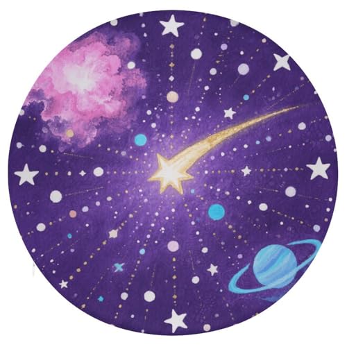 Cojín redondo Cosmic Stardust de espuma viscoelástica para asiento de sofá o cama 2