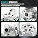 Farrme 21-5267 Power Steering Pump Fit for Honda Civic for Acura EL 2001-2005 1.7L L4 Automotive Replacement Power Steering Pumps with Pulley 56110PLA013, 56110PLA023, 06561PLA505RM, 96319M Pump