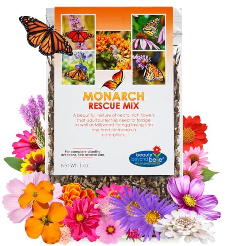 Monarch Butterfly Rescue Wildflower Seed Packet - 1oz,...