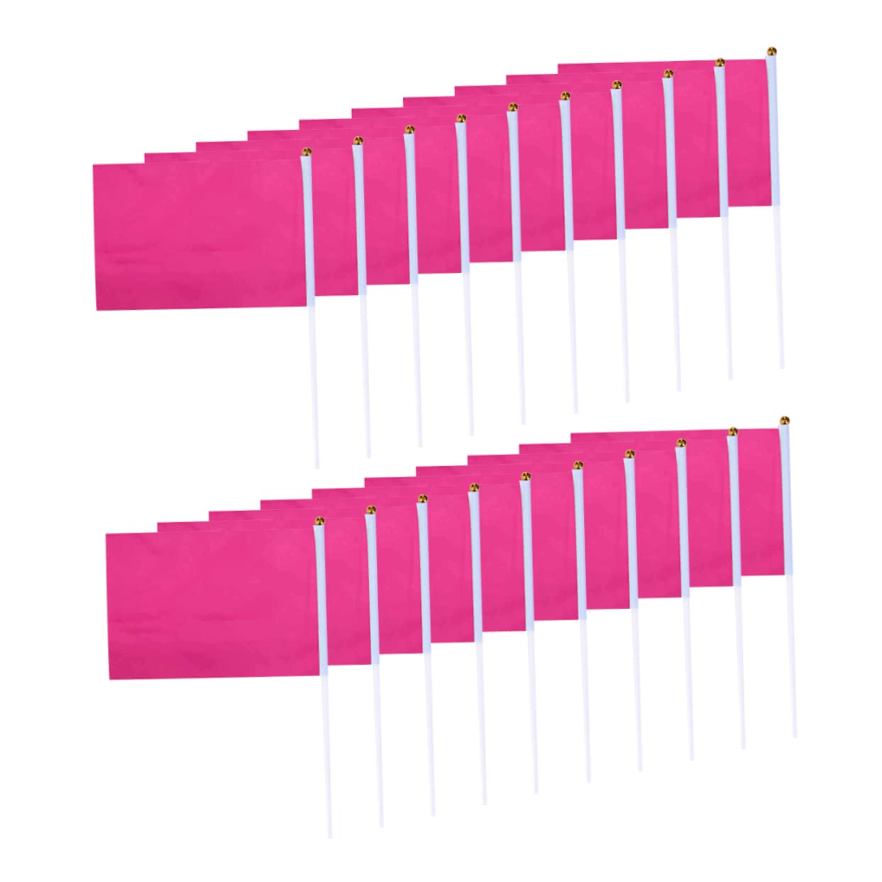 Drapeau flottant à la main rose lors des kermesses scolaires et défilés en ville