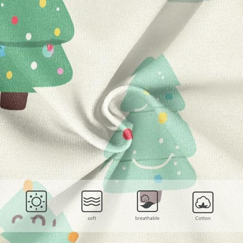 Colorful Christmas Trees Elastic Waistband Girls' Panties Comfort Underwear for Young Girls in Sizes 2T,3T, 4T, 5T, 6Y and 8Y3